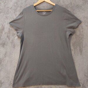 Old Navy Women’s Basic Short Sleeve Tee Gray Size XXL